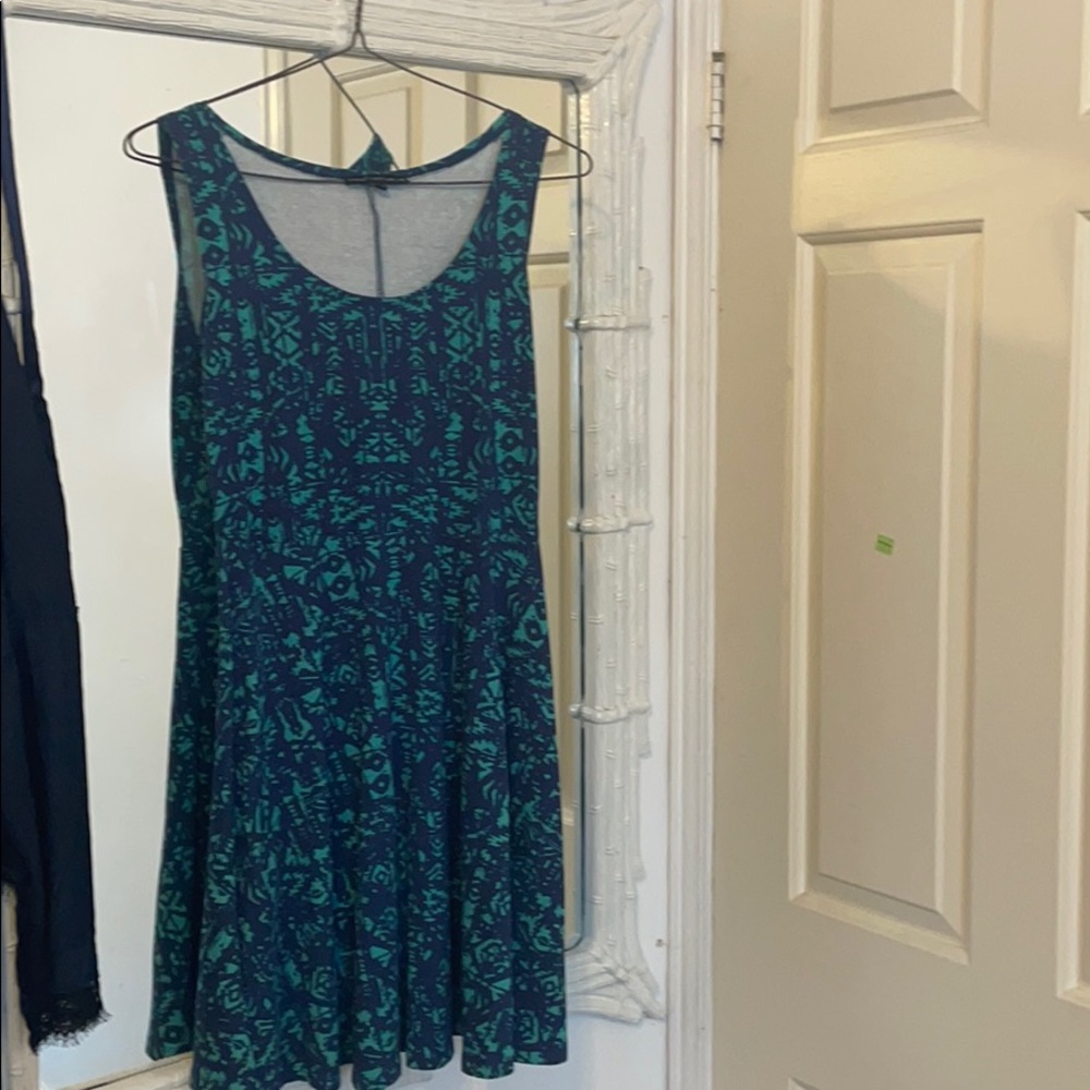 blue sun dress